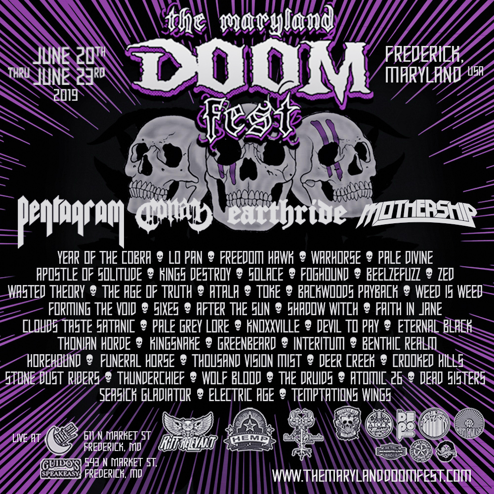 MD Doom Fest 2019 Full Lineup Revealed! Maryland Doom Fest